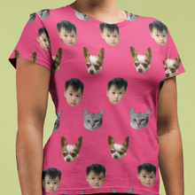 Load image into Gallery viewer, Face Pattern Women's T-shirt