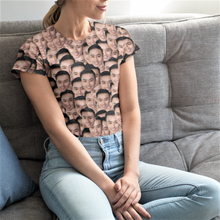 Load image into Gallery viewer, Crazy Face Pattern Women's T-shirt