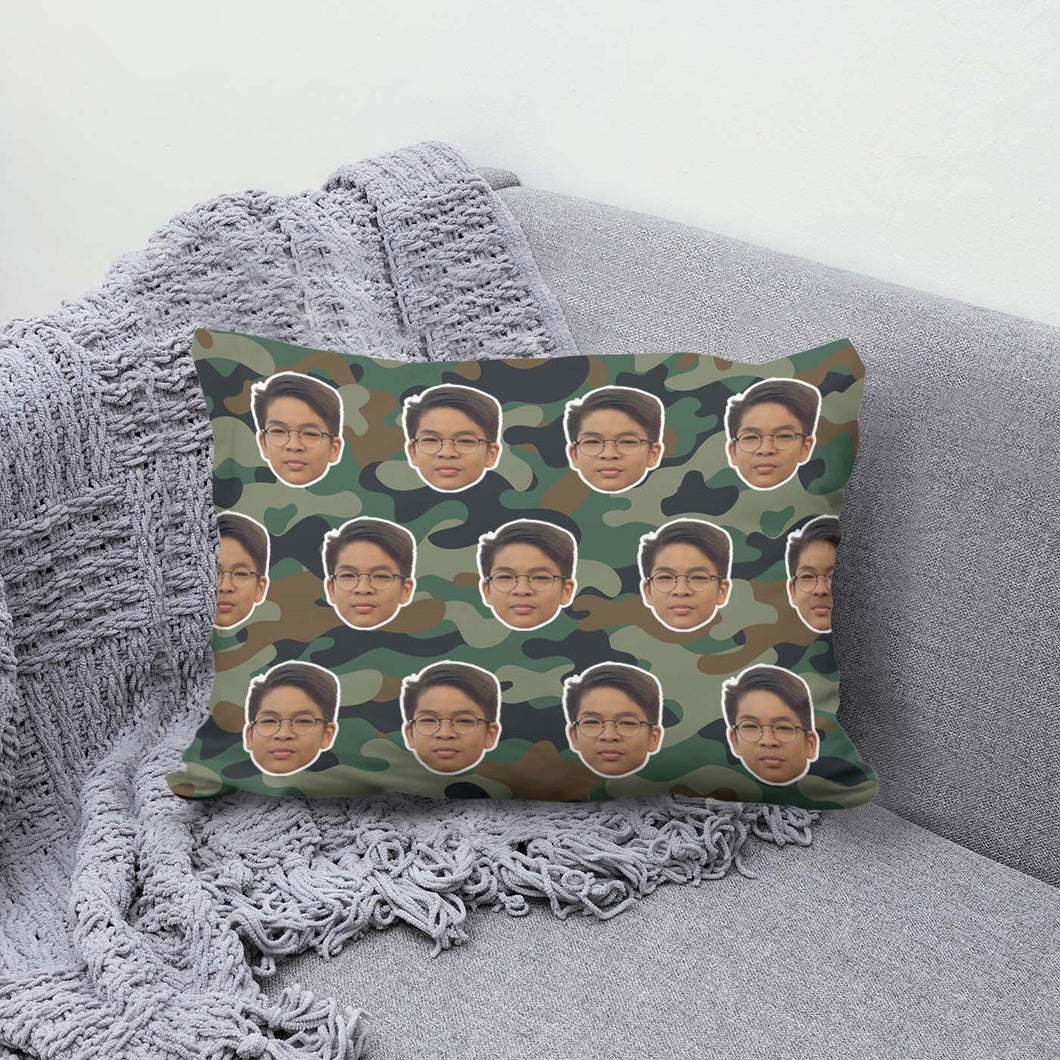 Face Pattern Bed Pillow