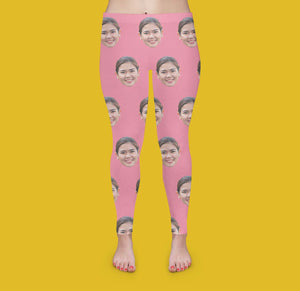 Face Pattern Women's Leggings