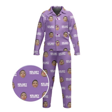 Load image into Gallery viewer, Face with Texts Kids' Pajamas

