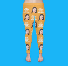 Load image into Gallery viewer, Face with Texts Women&#39;s Leggings

