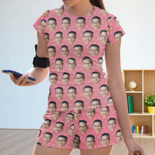 Load image into Gallery viewer, Women's Lounge Wear Set [Face Pattern]
