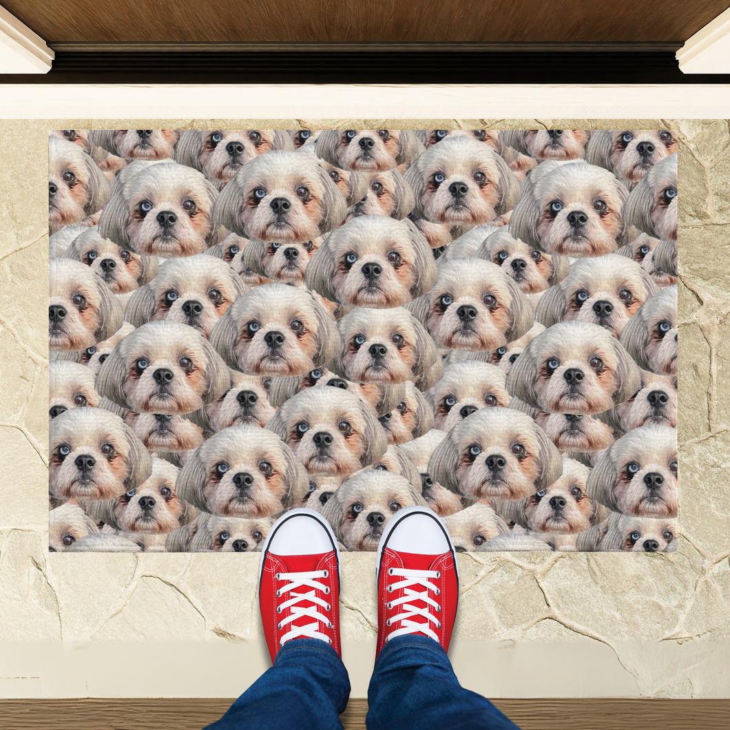 Crazy Face Door Mat