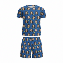 Load image into Gallery viewer, Men's Lounge Wear Set [Face Pattern]
