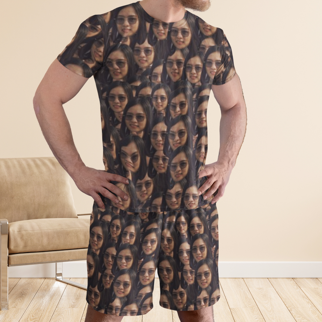 Crazy Face Men's Lounge Wear Set
