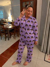 Load image into Gallery viewer, Women's Long Sleeve Pajama [Face Pattern]
