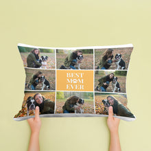 Load image into Gallery viewer, Best Mom Ever Collage Bed Pillow
