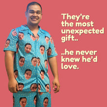 Load image into Gallery viewer, Starry Night Short Sleeve Men&#39;s Pajama
