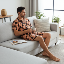 Load image into Gallery viewer, Men's Pajama Short Sleeve [Crazy Face]
