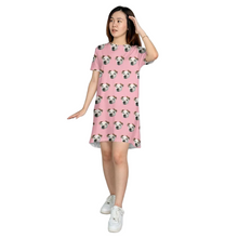 Load image into Gallery viewer, Face Pattern T-Shirt Dress
