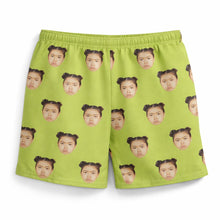 Load image into Gallery viewer, Face Pattern Cotton Shorts
