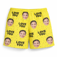 Load image into Gallery viewer, Face with Texts Cotton Shorts
