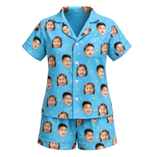 Load image into Gallery viewer, Women's Short Sleeve Pajama [Face Pattern]
