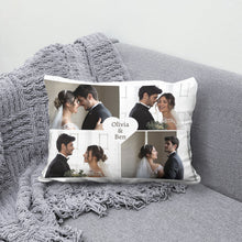 Load image into Gallery viewer, Heart Couple Collage Bed Pillow
