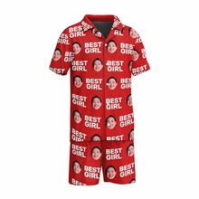 Load image into Gallery viewer, Men's Pajama Short Sleeve [Face with Texts]
