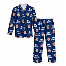 Load image into Gallery viewer, Men's Long Sleeve Pajama [Face with Text]

