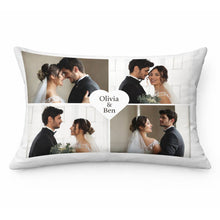 Load image into Gallery viewer, Heart Couple Collage Bed Pillow
