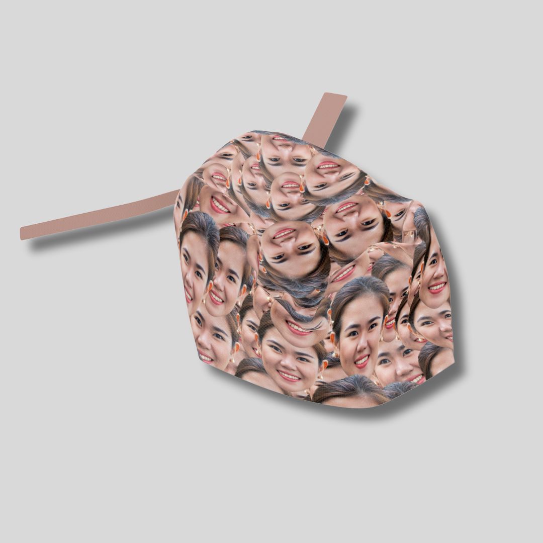 Crazy Face Pattern Scrub Cap – Printstrix