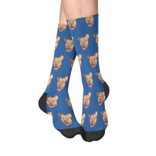 Load image into Gallery viewer, Face Pattern Crew Socks
