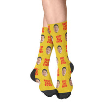 Load image into Gallery viewer, Face with Texts Crew Socks
