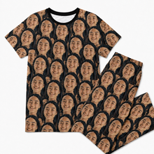 Load image into Gallery viewer, T-Shirt &amp; Pajama Set [Crazy Face]
