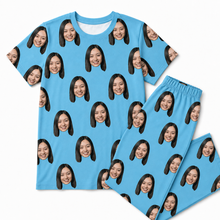 Load image into Gallery viewer, T-Shirt &amp; Pajama Set [Face Pattern]

