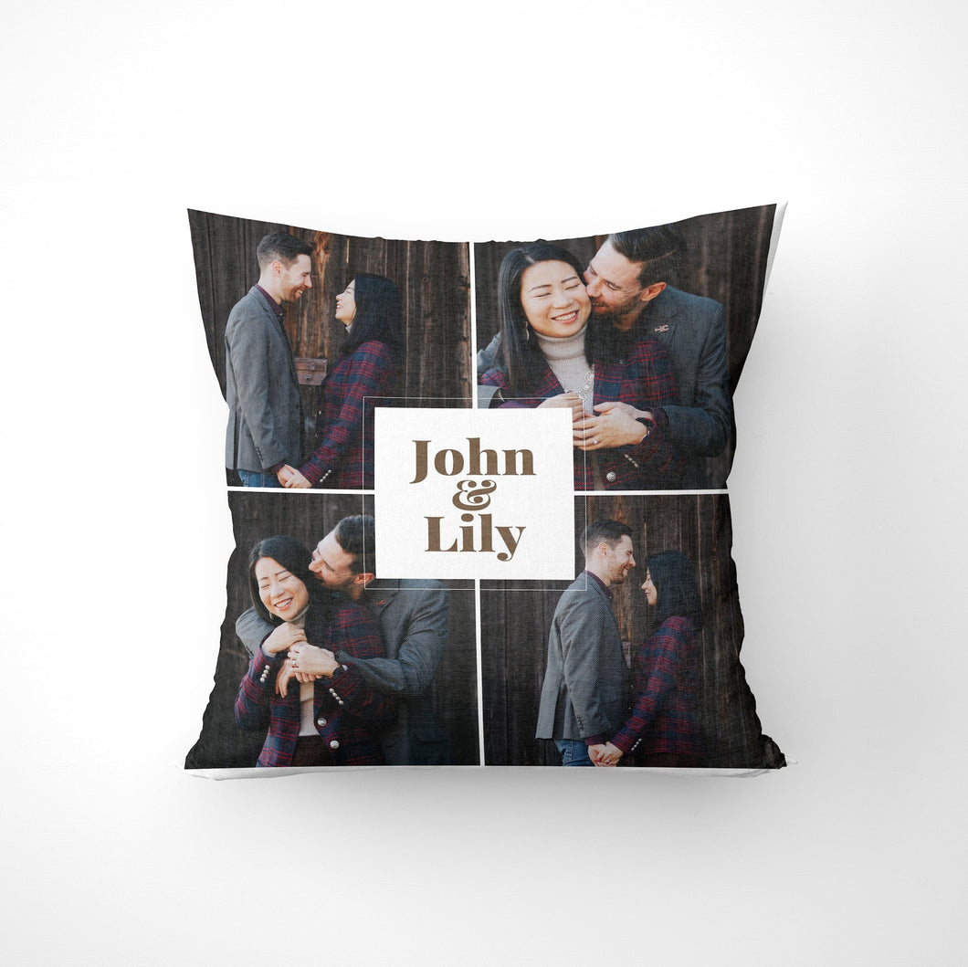 Couple Gallery of Four Throw Pillow