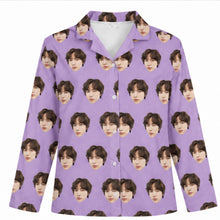 Load image into Gallery viewer, Women's Long Sleeve Pajama [Face Pattern]
