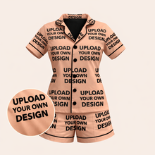 Load image into Gallery viewer, Upload Your Own Design Short Sleeve Women's Pajama
