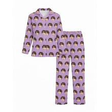 Load image into Gallery viewer, Women's Long Sleeve Pajama [Face Pattern]
