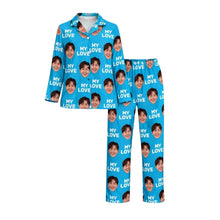 Load image into Gallery viewer, Women's Long Sleeve Pajama [Face with Text]
