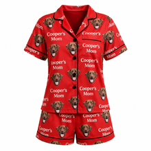 Load image into Gallery viewer, Women's Short Sleeve Pajama [Face with Text]

