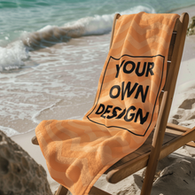 Load image into Gallery viewer, Your Own Design Beach Towel
