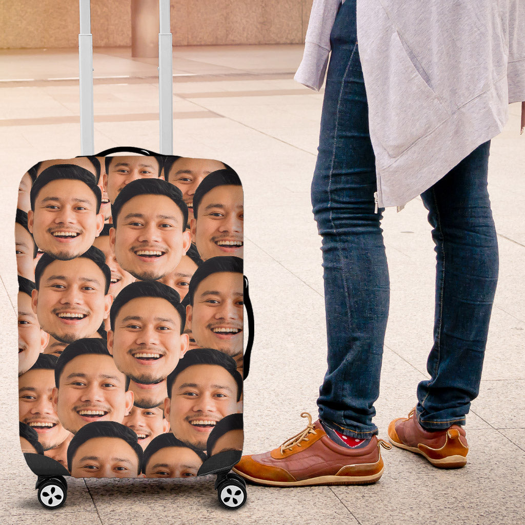 Crazy Face Luggage Wrap