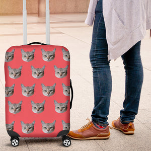 Face Pattern Luggage Wrap