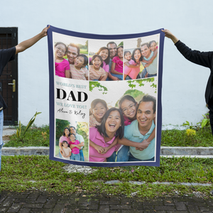 World's Best Dad Fleece Blanket