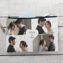 Load image into Gallery viewer, Heart Couple Collage Zippered Pouch
