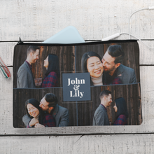 Load image into Gallery viewer, Couple Gallery of Four Zippered Pouch
