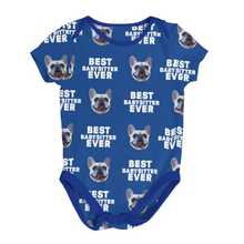 Load image into Gallery viewer, Face with Texts Baby Onesie
