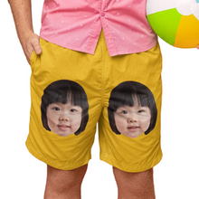 Load image into Gallery viewer, Portrait Face Pattern Men's Beach Shorts
