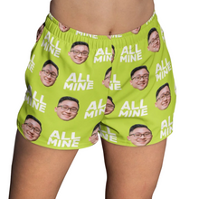 Load image into Gallery viewer, Face with Texts Women's Beach Shorts

