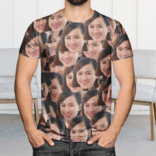 Load image into Gallery viewer, Crazy Face Pattern Men&#39;s T-shirt
