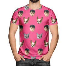 Load image into Gallery viewer, Face Pattern Men's T-shirt
