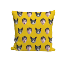 Load image into Gallery viewer, Face Pattern Throw Pillow
