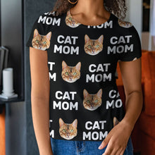 Load image into Gallery viewer, Face with Text Women&#39;s T-shirt
