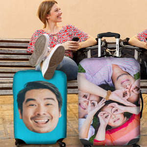 Portrait Face Luggage Wrap