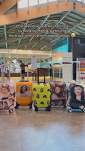 Load and play video in Gallery viewer, Crazy Face Luggage Wrap
