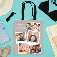 Load image into Gallery viewer, Family Collage of Six Tote Bag
