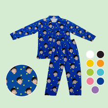 Load image into Gallery viewer, Starry Night Men&#39;s Long Sleeve Pajama
